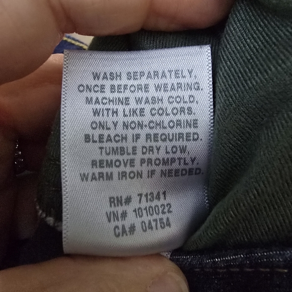 NWOT LL Bean Green Lined Women's Classic Fit High Rise Straight LegJeans 6Petite - Picture 12 of 12